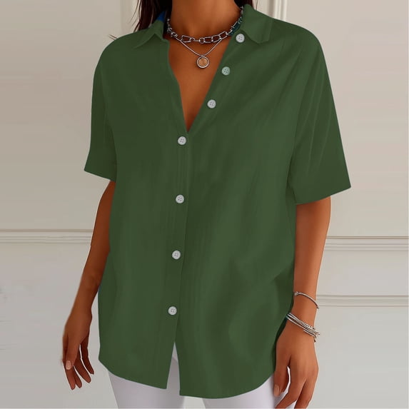 Blczomt Tops for Women Green Summer Y2K T Shirt Short Sleeve 2026 Womens Blouses,L