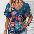 thumbnail image 1 of Blczomt Trendy Womens Shirts Casual Lightweight Shirts Cute Short Sleeve Summer Shirts for Women,XXL, 1 of 6