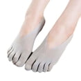 thumbnail image 1 of Blczomt Womens Socks Under $5.00 No Show Low Cut Non Slip Sock Athletic Grey Casual Womens Socks Under $5.00, 1 of 3