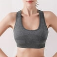 thumbnail image 1 of Blczomt Womens Sports Bra High Impact Built In Pads Gym Workout Bra, 1 of 3