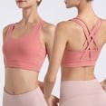 thumbnail image 1 of Blczomt Womens Sports Bra High Impact Criss Cross Back Strappy Yoga No Underwire Bra, 1 of 4