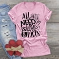 thumbnail image 1 of Blczomt Womens Thermal Tops Short Sleeve Pink Quotes Valentine's Day Crew Neck Blouse Blouses for Women Long Sleeve, 1 of 5