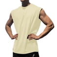 thumbnail image 1 of Blczomt Workout Tank Tops for Men Big and Tall Muscle Plain Tank Shirts Sleeveless Round Neck Athletic Yellow Tops, 1 of 5