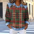thumbnail image 1 of Blczomt Y2K Womens Tops Summer Green Waffle Knit Tops Collared Lightweight Dressy Blouse for Women,S, 1 of 5