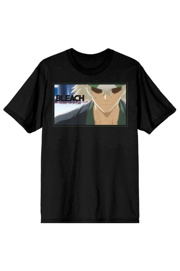 Bleach 1000 Year Blood War Kisuke Urahara Crew Neck Short Sleeve Adult Black T-shirt-Large