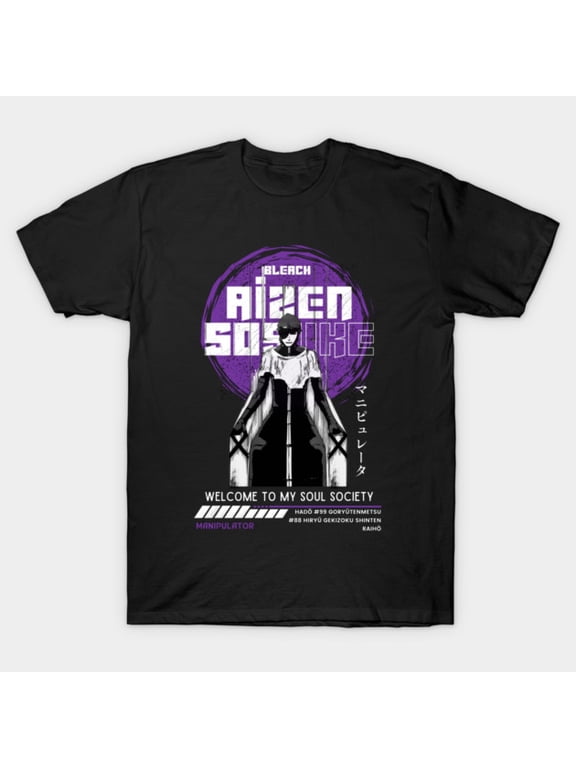 Bleach Aizen Welocome To My Soul Society T-Shirt Sizes S-5Xl GooGate