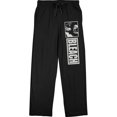thumbnail image 1 of Bleach Anime Cartoon Mens Black Graphic Print Drawstring Sleep Pajama Pants-3X-Large, 1 of 4
