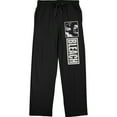 thumbnail image 1 of Bleach Anime Cartoon Mens Black Graphic Print Drawstring Sleep Pajama Pants-Medium, 1 of 4