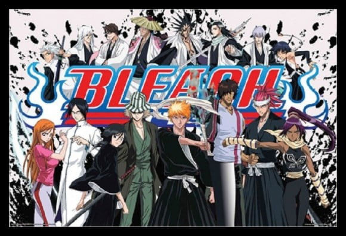 Bleach Anime Cast Laminated & Framed Poster (36 x 24) - Walmart.com