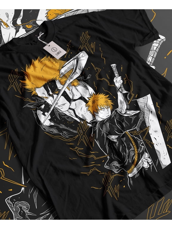 Bleach Anime Manga T-Shirt, Ichigo Kurosaki Hollow Tee Sizes S-5Xl GooGate