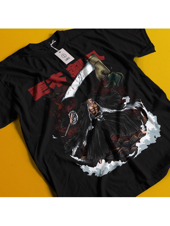 Bleach Anime Manga T-Shirt, Zaraki Kenpachi Tee Sizes S-5Xl GooGate