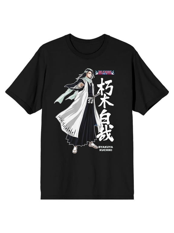 Bleach Byakuya Kuchiki Men's Black T-shirt-XXL