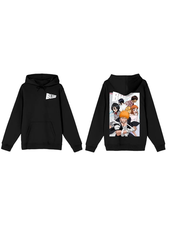 Bleach Classic Friends Characters Hooded Sweatshirt For Fans-Small