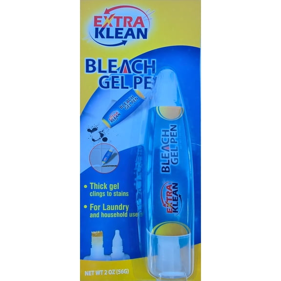 Bleach Gel Pen Instant Stain Remover for Whites, Travel Size Spot Cleaner for Clothing, Laundry & Home Use