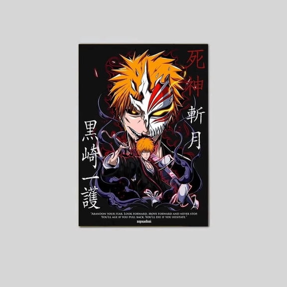 Bleach: Ichigo Kurosaki Hollow Transformation Dark Poster Size 24''x36'' Googate