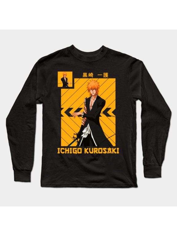 Bleach Ichigo Kurosaki Sweatshirt, Cozy Anime Manga Sweatshirt Sizes S-5Xl GooGate