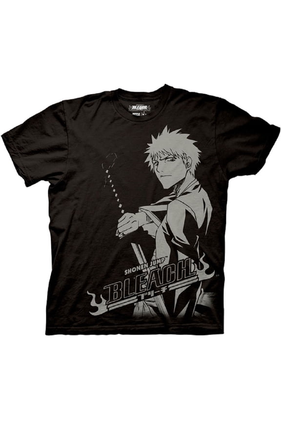 Ichigo Stare Adult Black T-Shirt