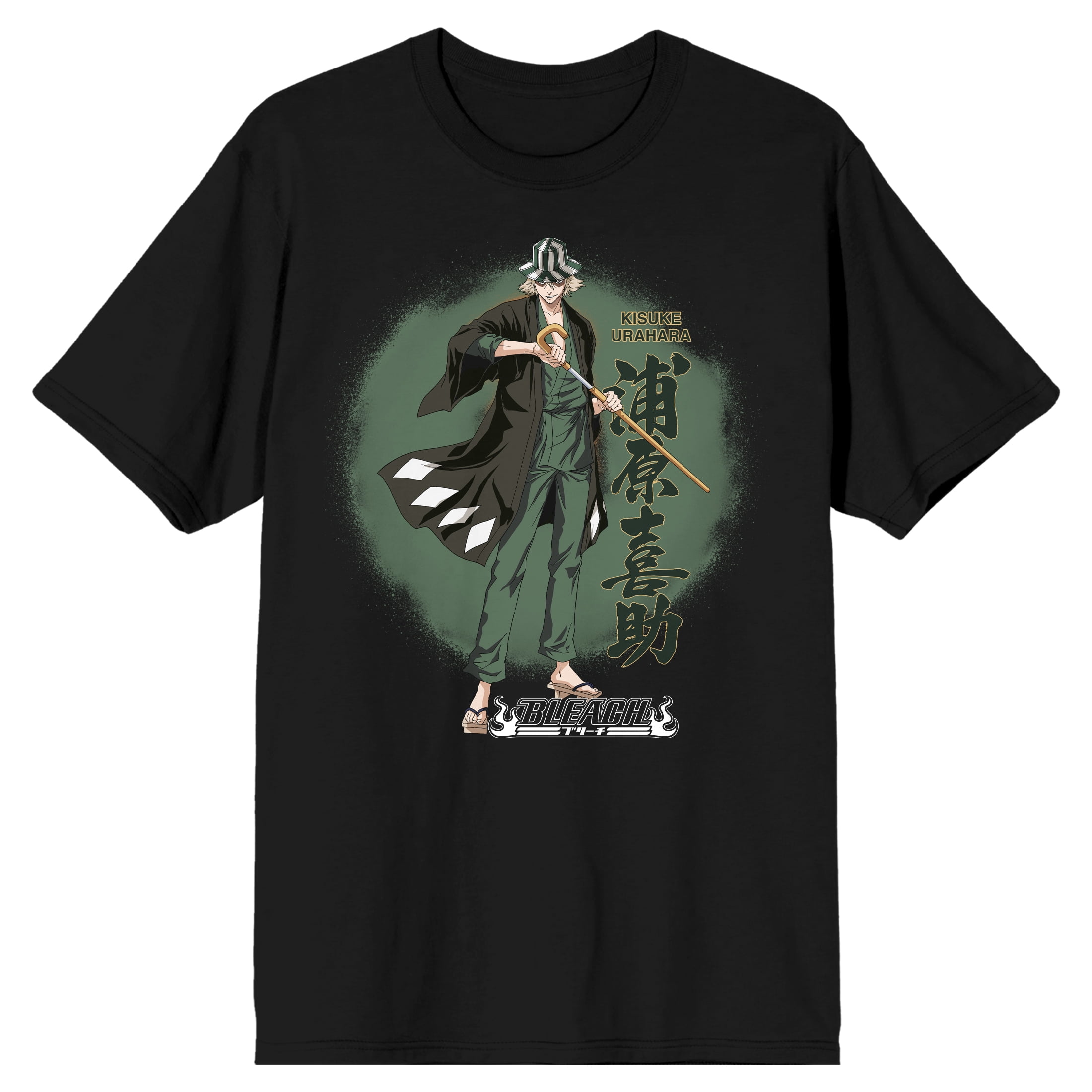 Bleach Kisuke Urahara Men's Black T-Shirt-Medium