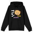 thumbnail image 1 of Bleach Kon Head with Kanji Name Adult Black Hoodie-XL, 1 of 4