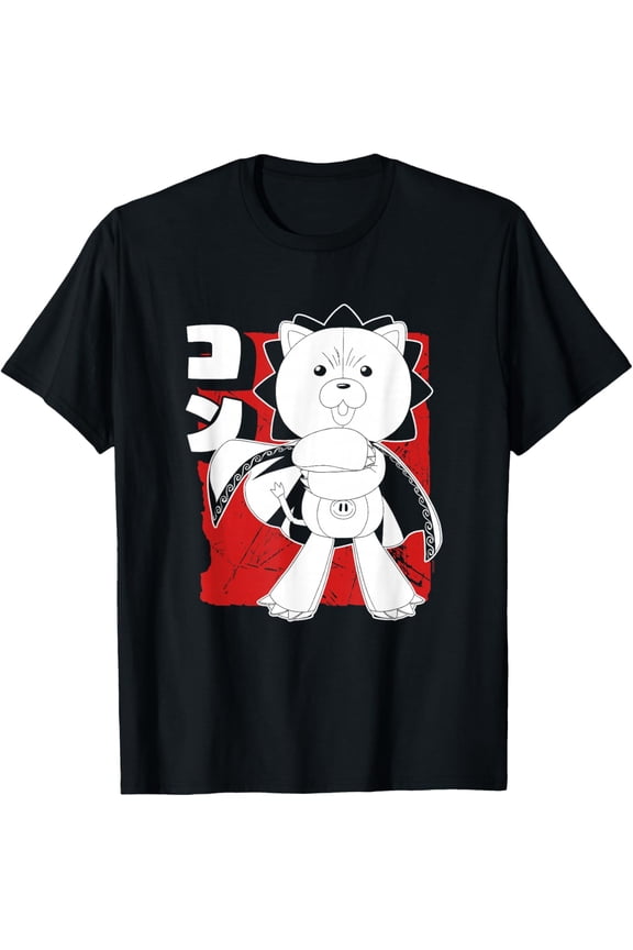 Bleach Kon with Cape Anime T-Shirt Cotton Short Sleeve Crew Neck Soft Classic T-shirt
