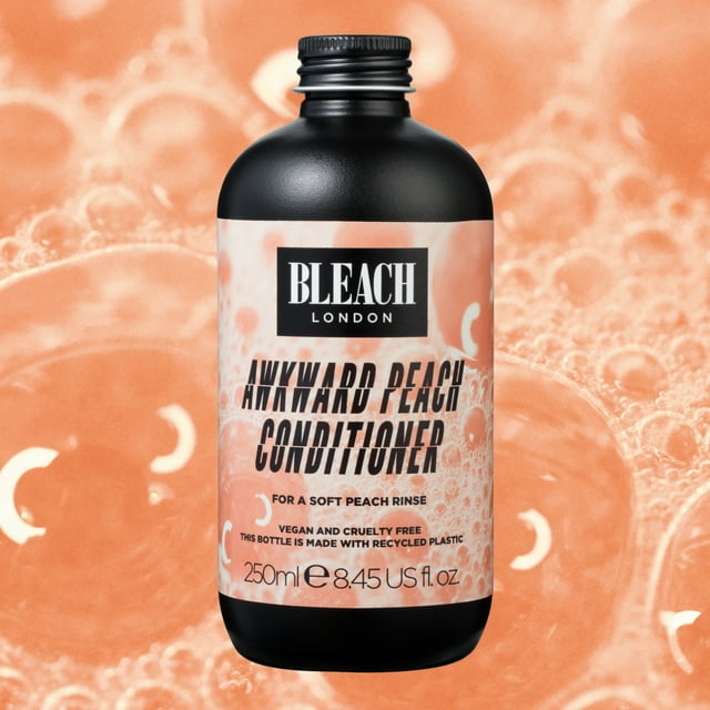 Bleach London Awkward Peach Conditioner, ColorToning Formula with Hydrolyzed Wheat Proteins