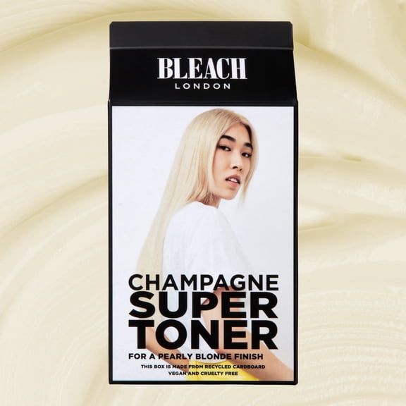 Bleach London Champagne Super Toner Box Kit, Semi-Permanent Hair Dye for Bleached Hair