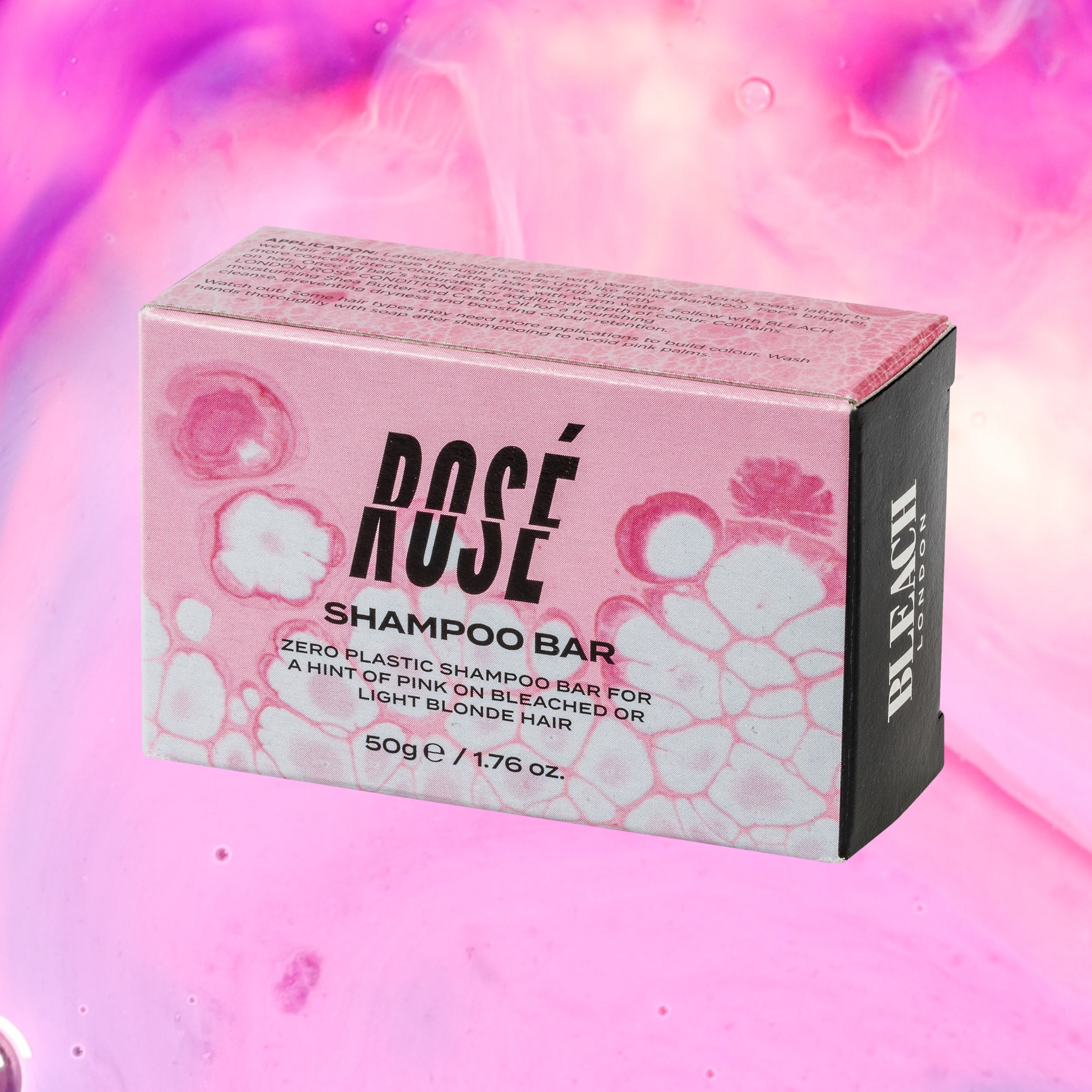 Bleach London Rose Color-Toning & Nourishing Shampoo Bar, 1.76 oz