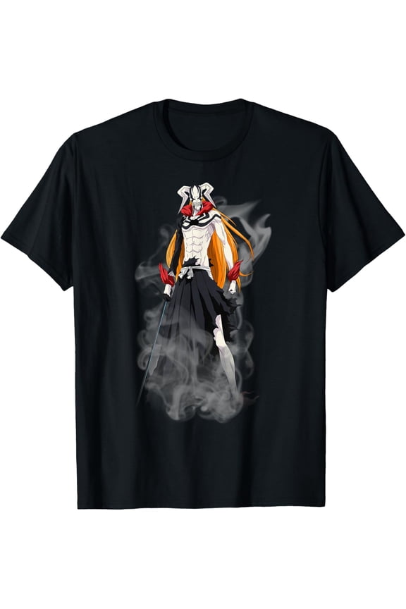 Bleach New Hollow Ichigo Creepy Form Anime T-Shirt Cotton Short Sleeve Crew Neck Soft Classic T-shirt