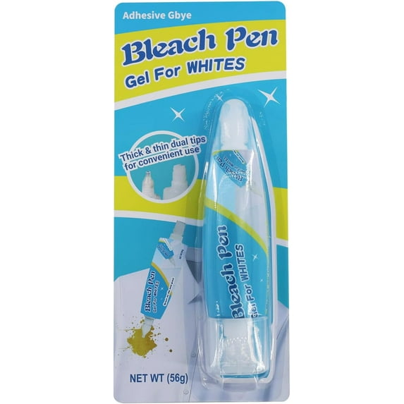 Bleach Pen For Clothing, Bleach Pen, Stain Remover Pen, Instant Travel Stain Cleaner for Clothes, Food, Wine, Coffee, Makeup, Clothing Bleached DIY Design, Portable & Easy Use(1 pack