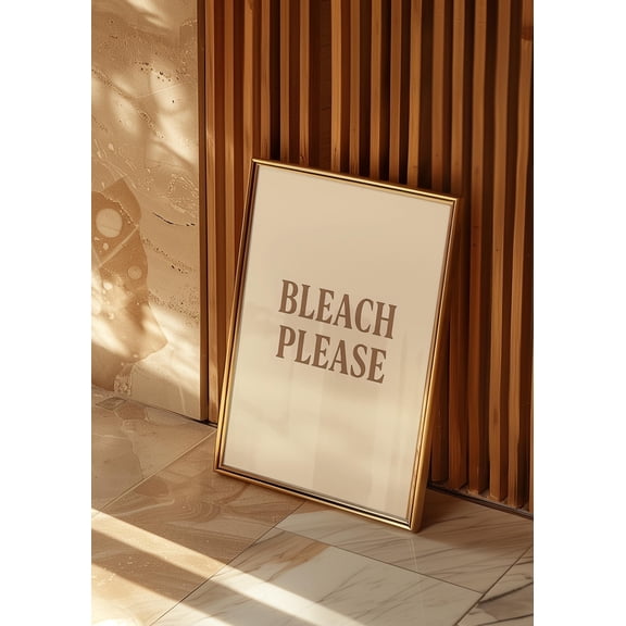 Bleach Please Hair Salon Wall Art Print, Unframed Paper Poster 8x10in