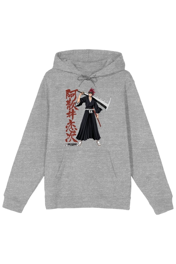 Bleach Renji Abarai Men's Athletic Heather Sweatshirt-XXL