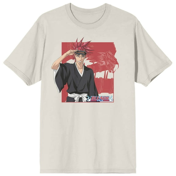 Bleach Renji & Snake Adult Sand Crew Neck Short Sleeve T-shirt-3XL