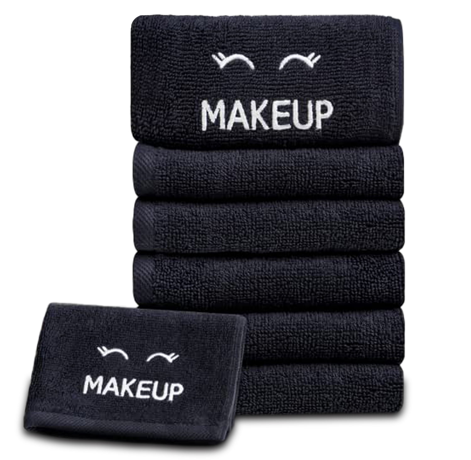 Bleach Safe Black Makeup Towels  Luxury Ultra Soft Cotton Face 