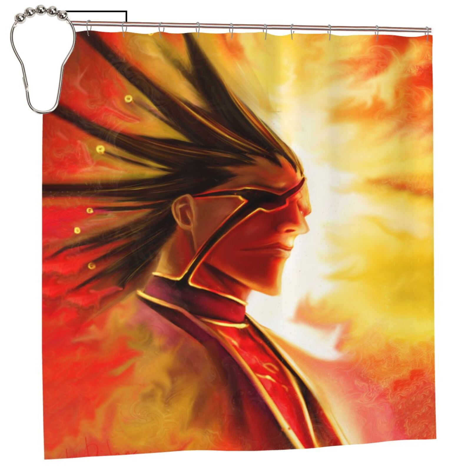 Bleach Shower Curtain Cartoon Decorative Bath Curtain Anime Shower Curtain 72inch Polyester