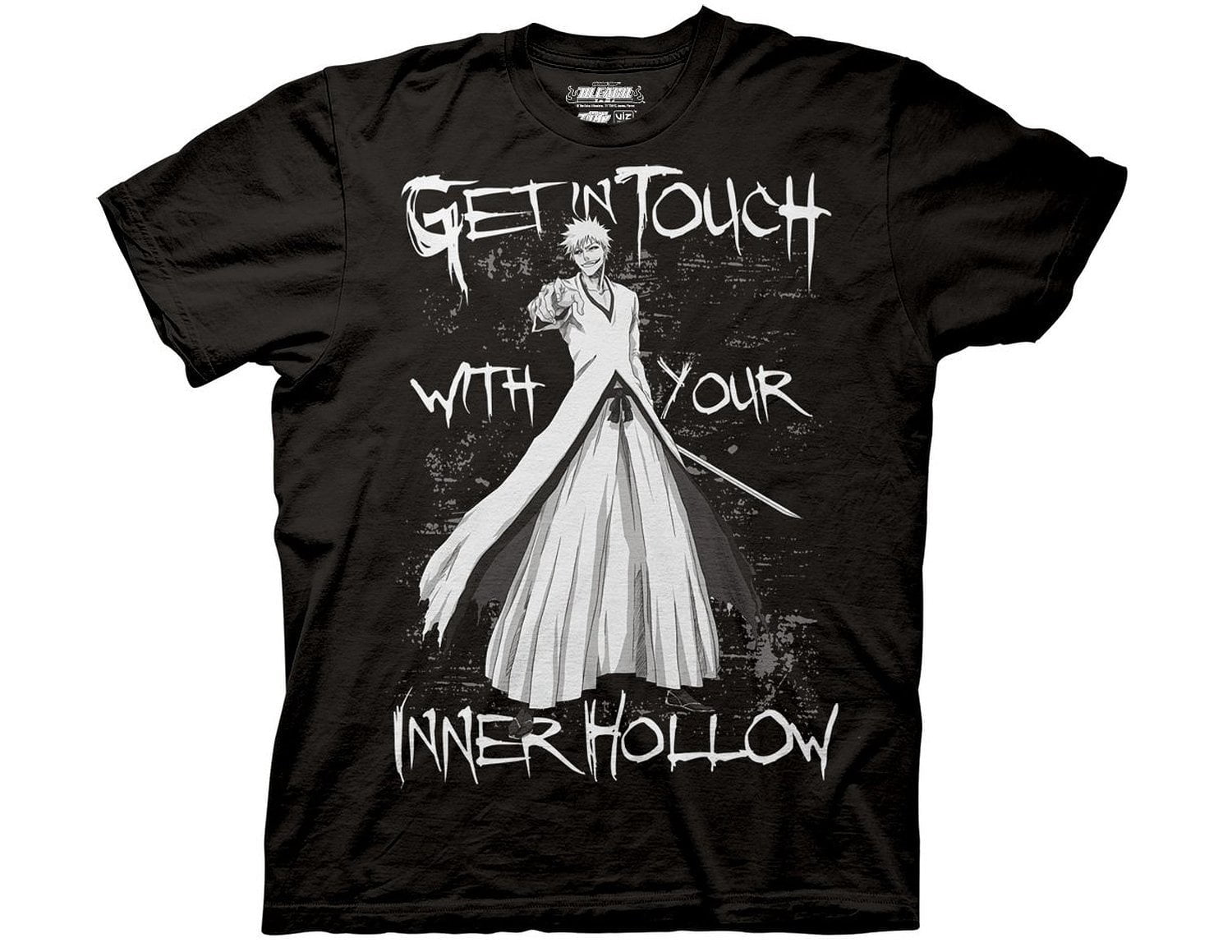 Bleach T-Shirt GET IN TOUCH Officially Licensed - Walmart.com