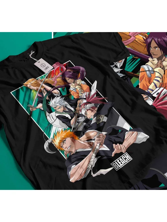 Bleach T-Shirt Zaraki Kenpachi Ichigo Bankai Manga Strip Horror Shirt Gift 263 | eBay
