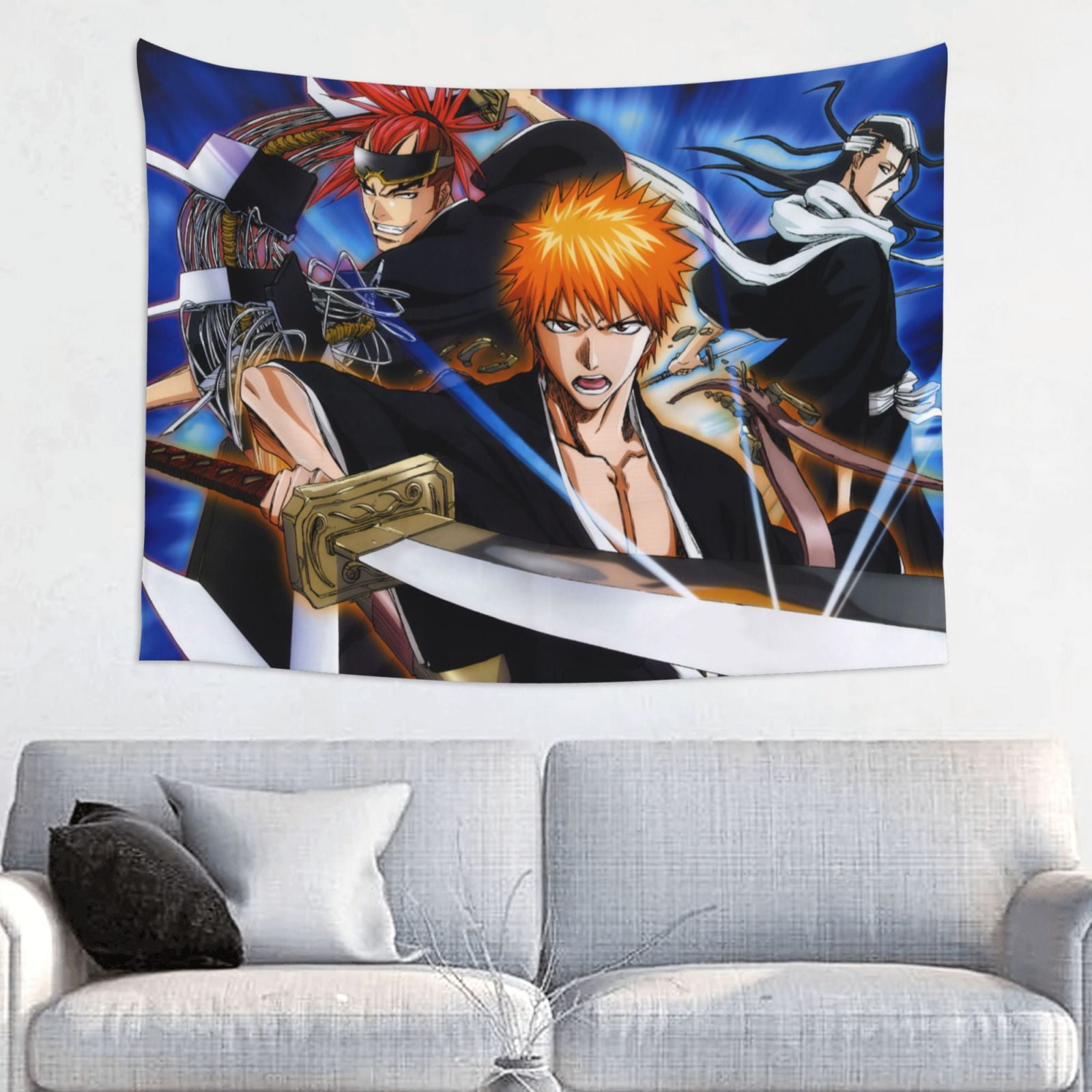 Bleach Tapestry Anime Poster Large Background Wall Art Bedroom Wall Decor for Birthday Party ...