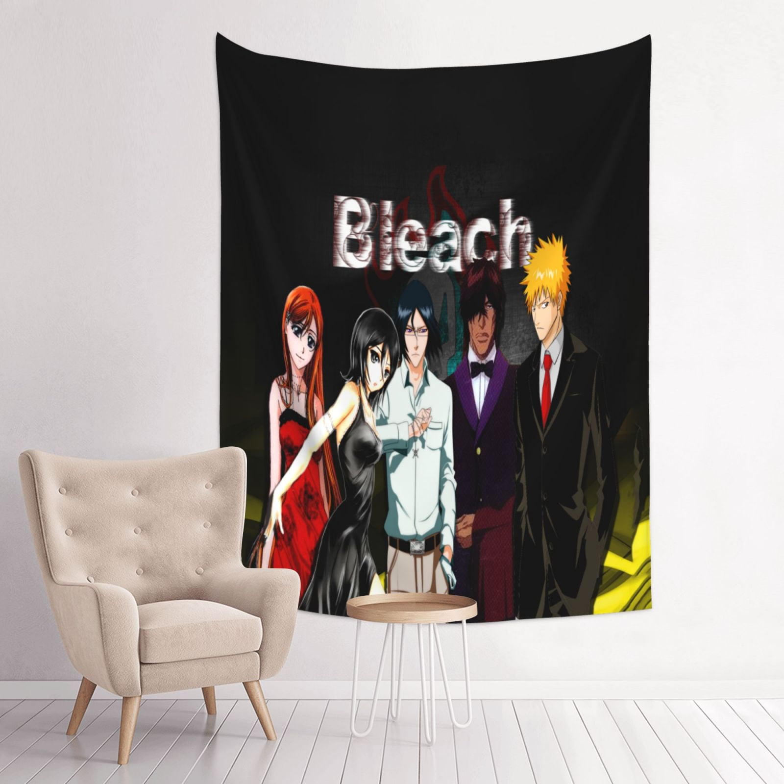 Bleach Tapestry Anime Poster Large Background Wall Art Bedroom Wall Decor for Birthday Party ...