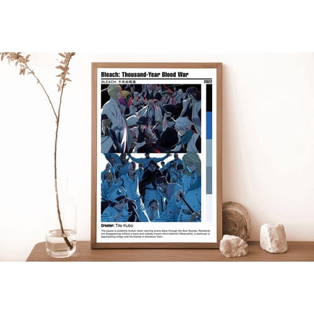 Bleach: Thousand-Year Blood War Minimalist Anime Manga Poster Unframed Size 24''x36'' GooGate