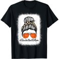 thumbnail image 1 of Bleached Basketball Mom With Leopard and Messy Bun Player T-Shirt, 1 of 3