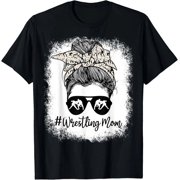 Bleached Life Wrestling Mom Messy Bun Glasses T-Shirt, Unisex T-Shirt