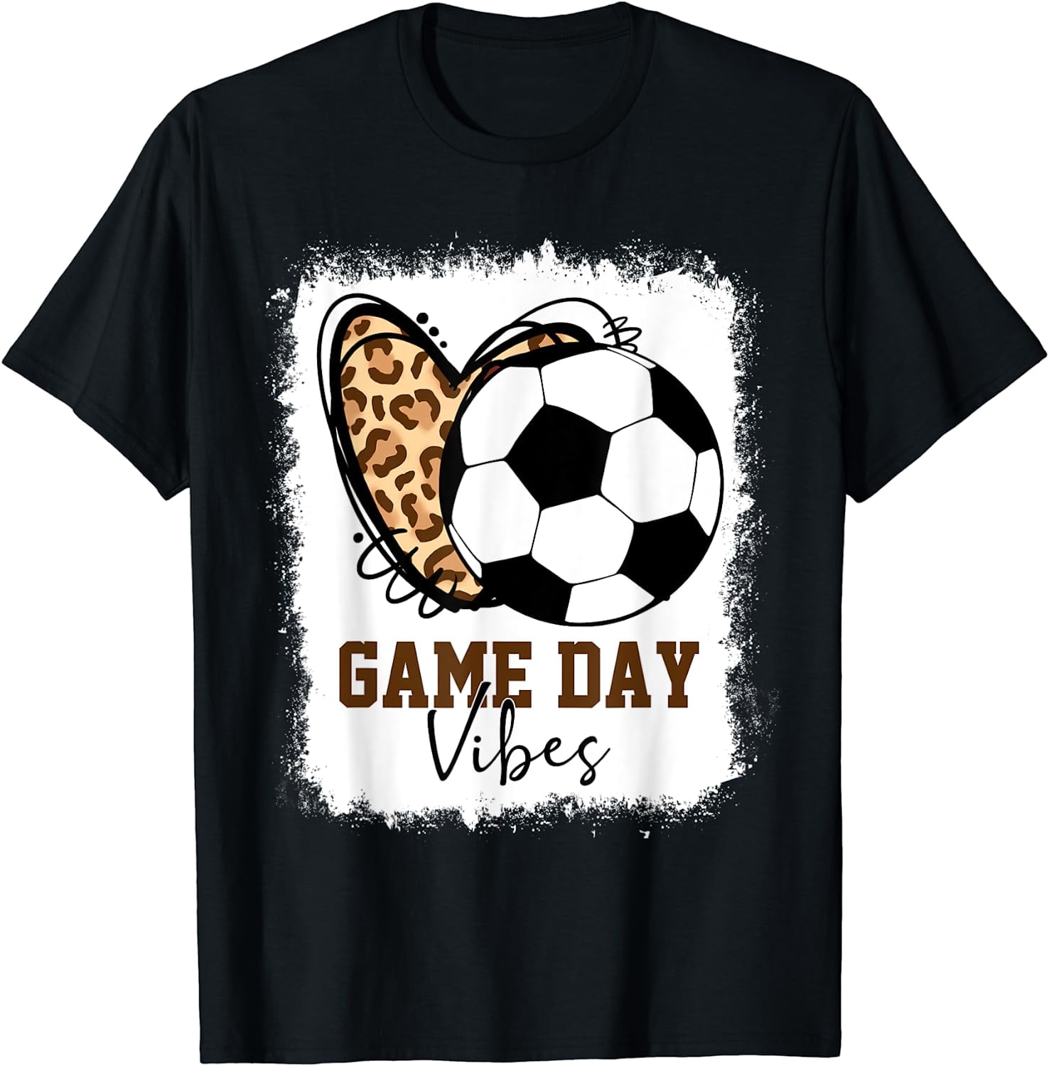 Bleached Soccer Game Day Vibes Soccer Mom Game Day Season T