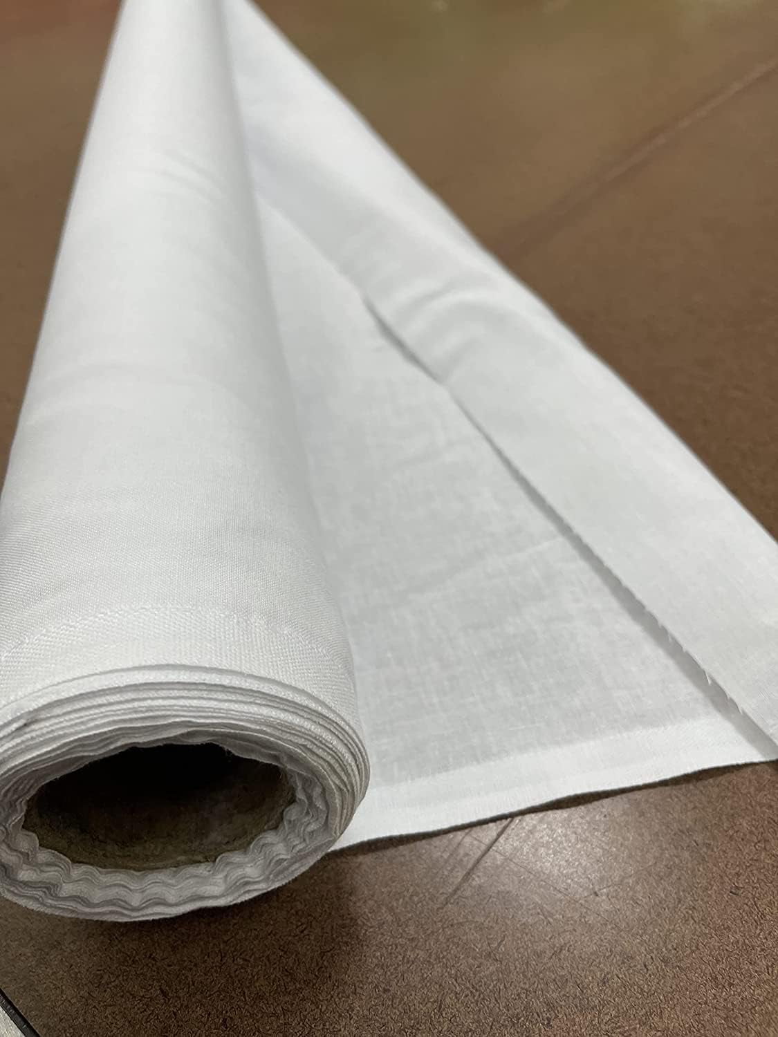Sedona Designz Bleached White 100% Cotton Muslin Fabric – 60 Inch Wide Draping Textile by The Yard (50 Yards)