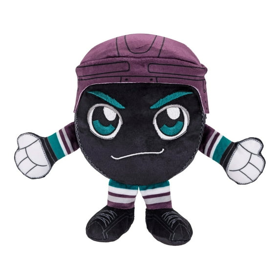 Bleacher Creatures Anaheim Ducks Primary Logo Hockey Puck 8" Kuricha Sitting Plush (Teal)