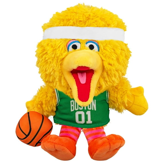 Bleacher Creatures Boston Celtics Sesame Street Big Bird 8" Kuricha Plush