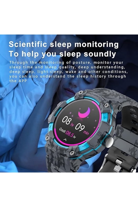 Bleat Smartwatch with GPS and 1.39 Inch TFT Screen Support iOS and Android with Bluetooth 5.3 for Seamless Connectivity (Blue)