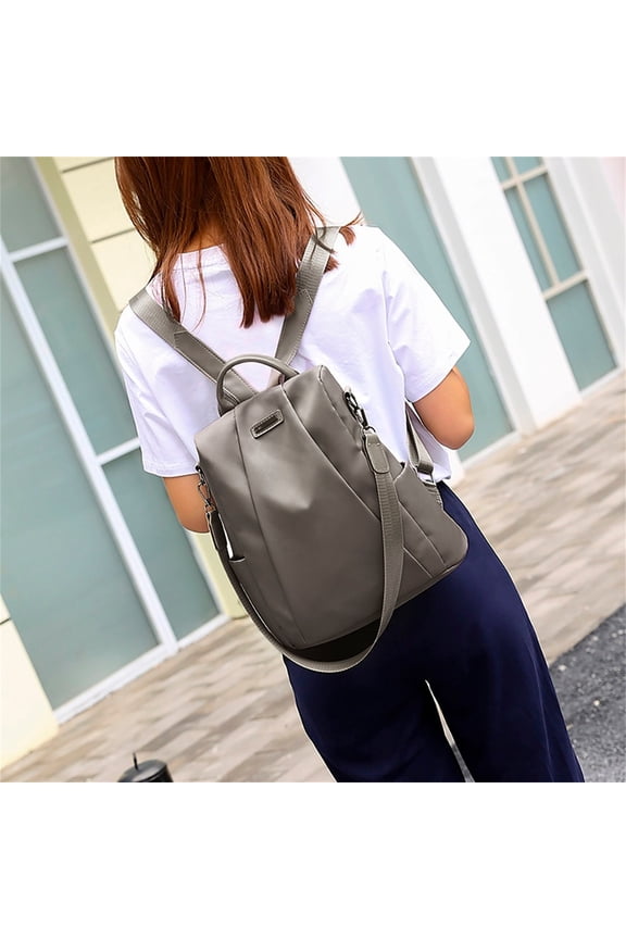 One Shoulder/two Shoulder Multifunctional Travel Bag,theft Ladies Travel Backpack, Back Open Pocket, Travel Bag Theft Fabric Backpack, Rucksack Khak