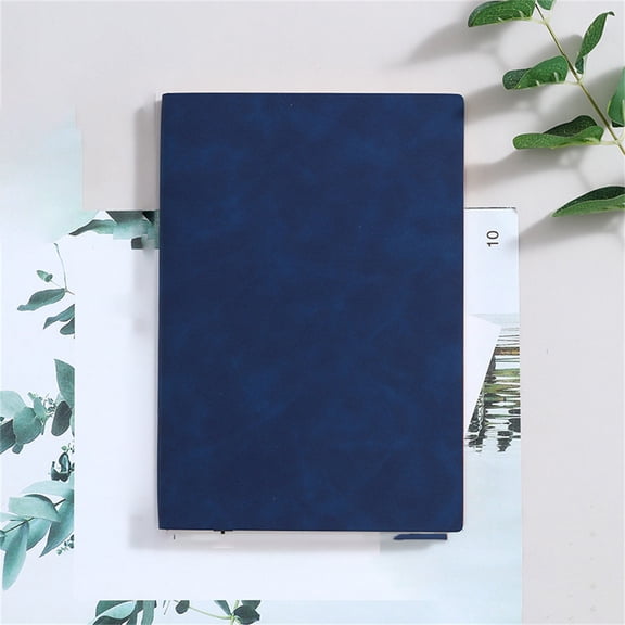 Blecry A5 Journal with Lined Pages, 100 Sheets Softcover Notebook for Women and Men, 200 Pages Writing Pad for Schol and Office, Thick Paper Notepad for Notes (Navy Blue)