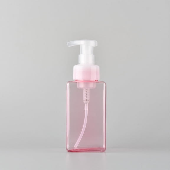Blecry Foaming Soap Dispenser, 15Oz Refillable Foam Liquid Hand Soap Empty Pump Bottle, Pink 450ml for Kitchen Bathroom