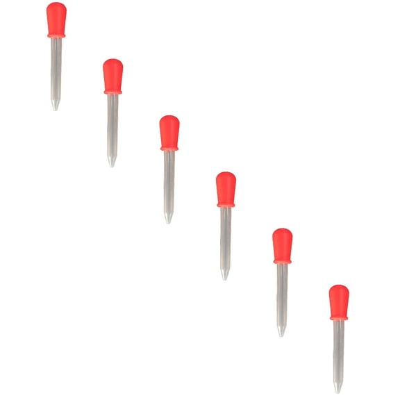 Blecry Graduated Liquid Dropper for ba-by, 5ml Silicone Feeding Pipette for infants, Reusable Medicine Dropper for Home, Portable Liquid Transfer tool for Juice (Red)